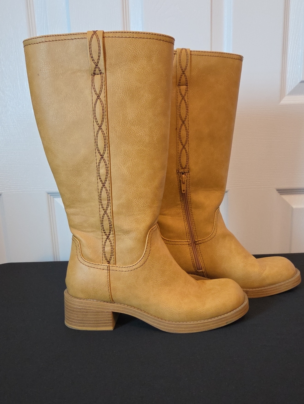 No Boundaries Tan Knee-High Riding Boots